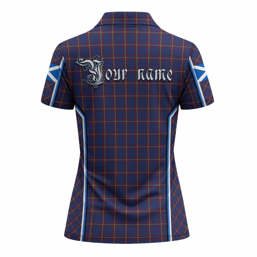 MacLaine (McLaine) Tartan Crest Women's Polo Shirt Scotland Coat of Arm Flag Style - Tartan Vibes Clothing