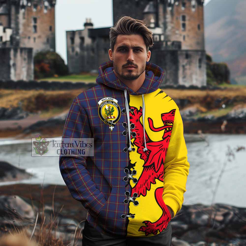 MacLaine (McLaine) Tartan Family Crest Cotton Hoodie Lion Rampant Honor - Tartan Vibes Clothing