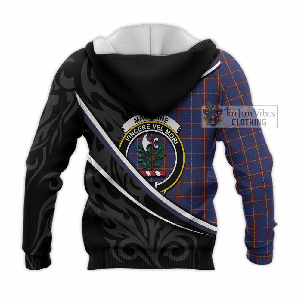 MacLaine (McLaine) Tartan Family Crest Knitted Hoodie Celtic Scottish Thistle Floral - Tartan Vibes Clothing