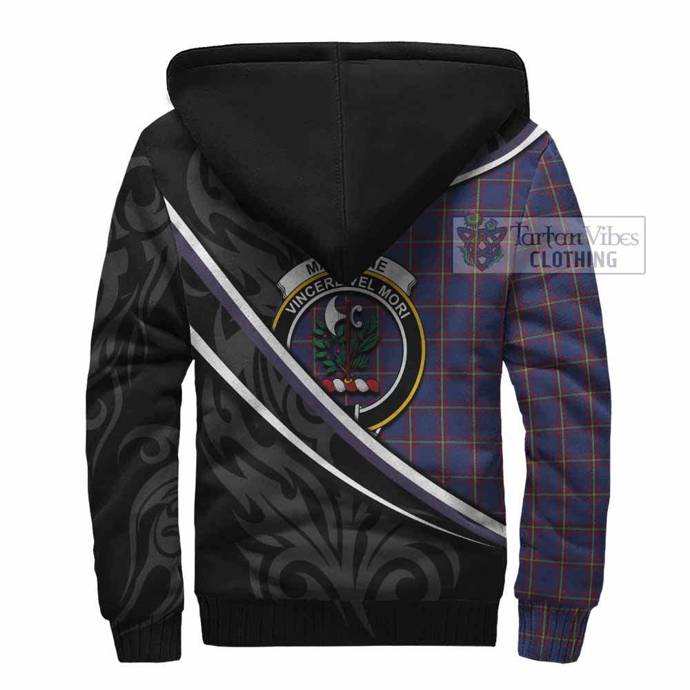 MacLaine (McLaine) Tartan Family Crest Sherpa Hoodie Celtic Scottish Thistle Floral - Tartan Vibes Clothing