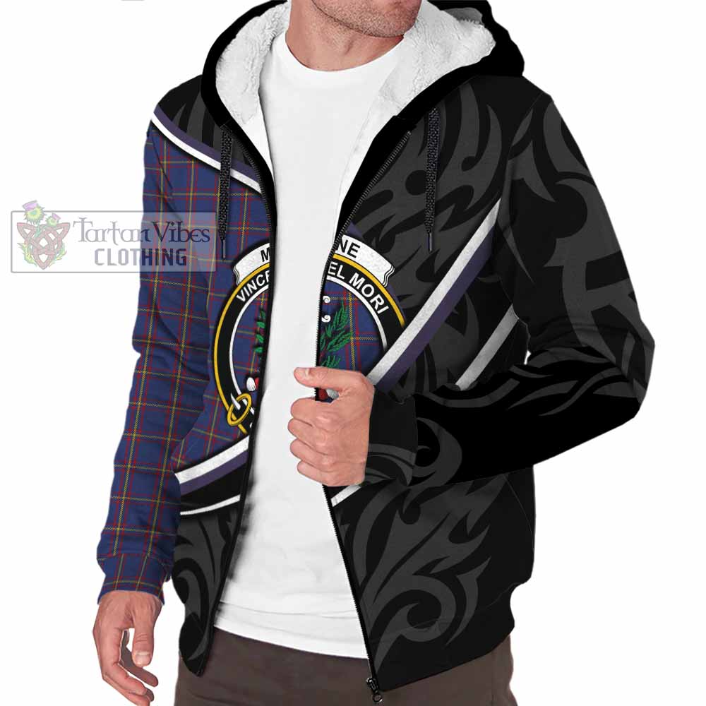 MacLaine (McLaine) Tartan Family Crest Sherpa Hoodie Celtic Scottish Thistle Floral - Tartan Vibes Clothing