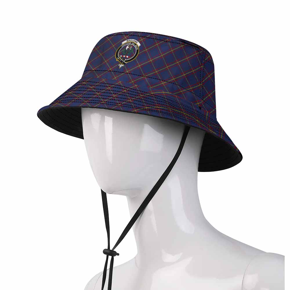 MacLaine (McLaine) Tartan Fishing Hat with Family Crest
