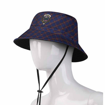 MacLaine (McLaine) Tartan Fishing Hat with Family Crest