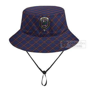 MacLaine (McLaine) Tartan Fishing Hat with Family Crest