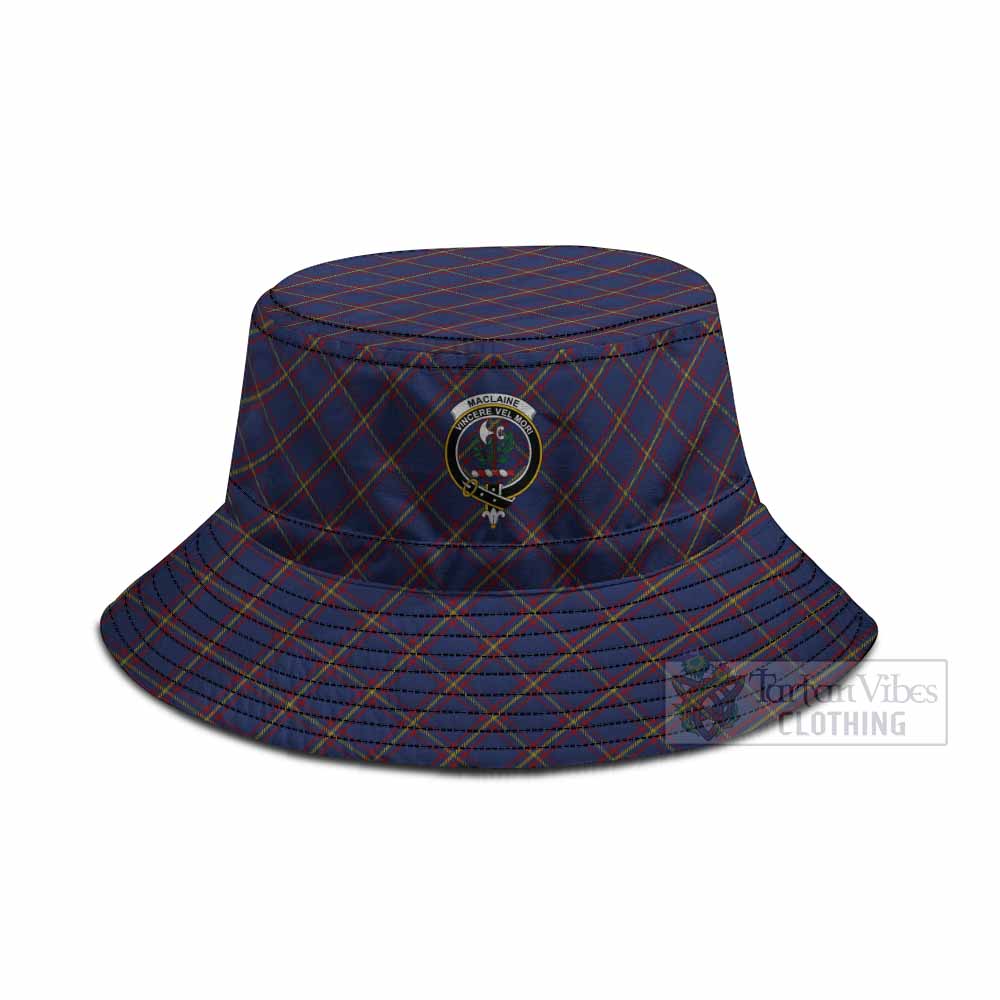 MacLaine (McLaine) Tartan Fishing Hat with Family Crest