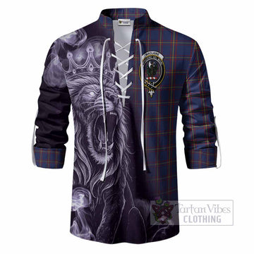 MacLaine (McLaine) Tartan Ghillie Shirt Roaring Lion Heritage