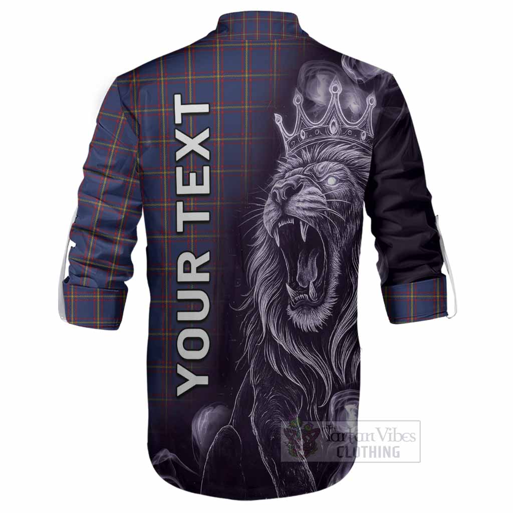 MacLaine (McLaine) Tartan Ghillie Shirt Roaring Lion Heritage