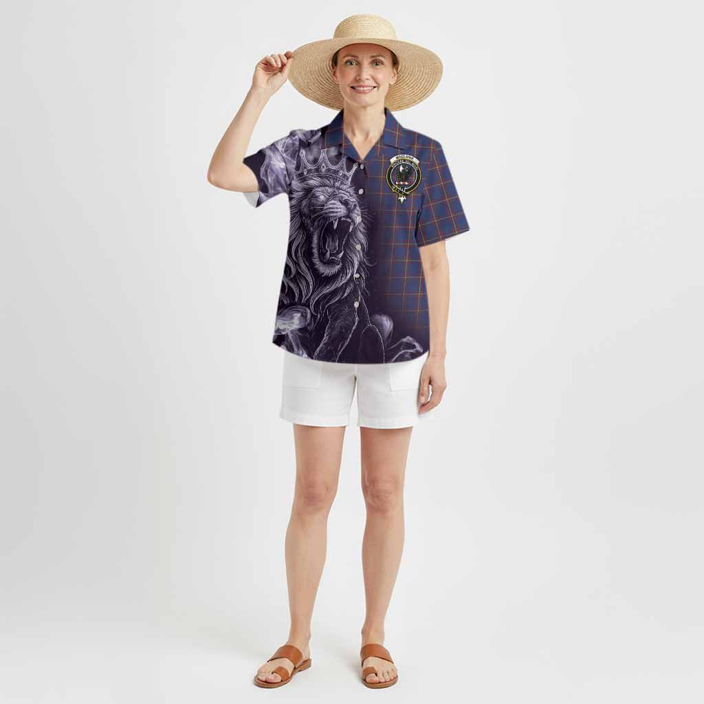 MacLaine (McLaine) Tartan Hawaiian Shirt Roaring Lion Heritage