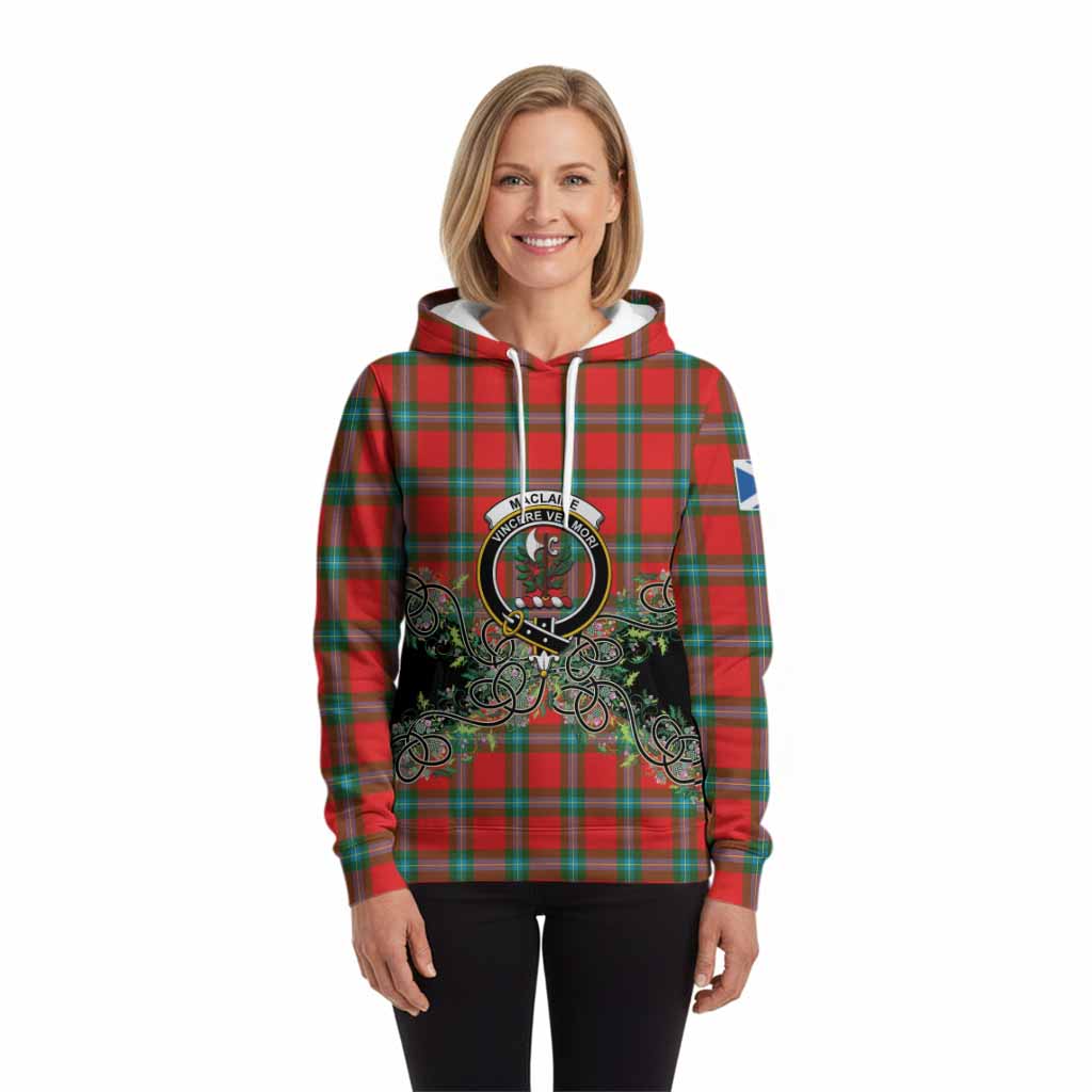 MacLaine (McLaine) Tartan Hoodie Thistle Scottish Spirit