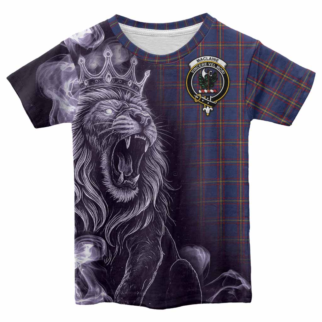 MacLaine (McLaine) Tartan Kid T-shirt Roaring Lion Heritage