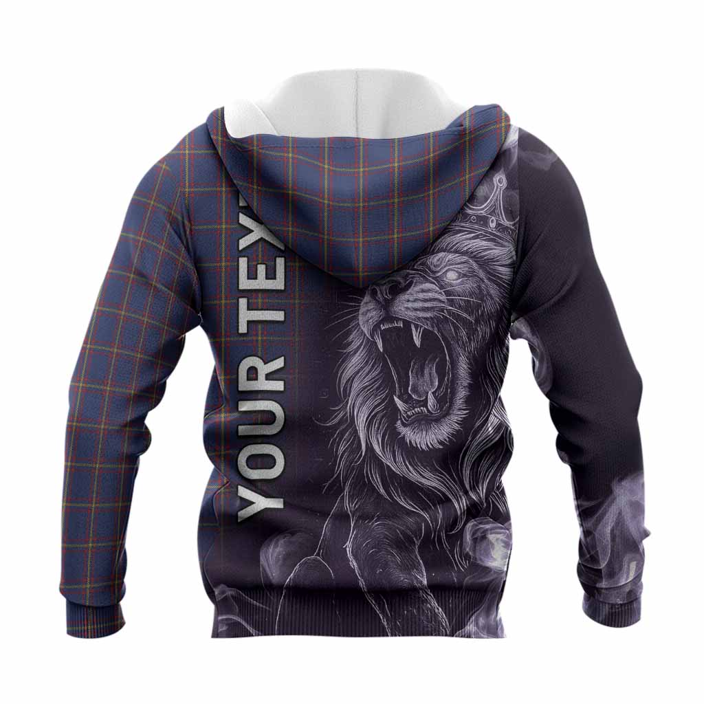 MacLaine (McLaine) Tartan Knitted Hoodie Roaring Lion Heritage