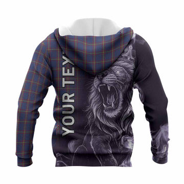 MacLaine (McLaine) Tartan Knitted Hoodie Roaring Lion Heritage