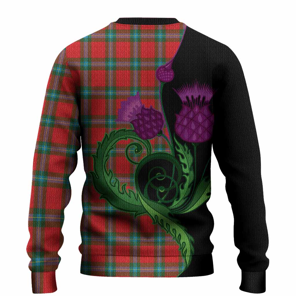 MacLaine (McLaine) Tartan Knitted Sweater Traditional Scottish Thistle