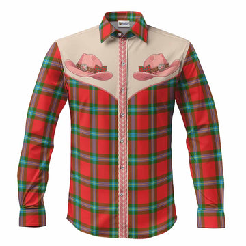 MacLaine (McLaine) Tartan Long Sleeve Button Shirts Wee Coo Cowgirl Cute Style