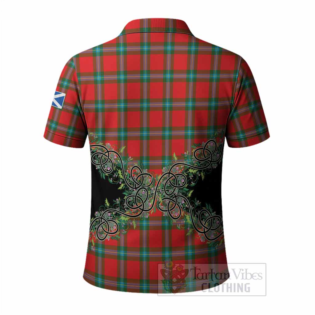 MacLaine (McLaine) Tartan Polo Shirt Thistle Scottish Spirit