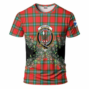 MacLaine (McLaine) Tartan T-Shirt Thistle Scottish Spirit