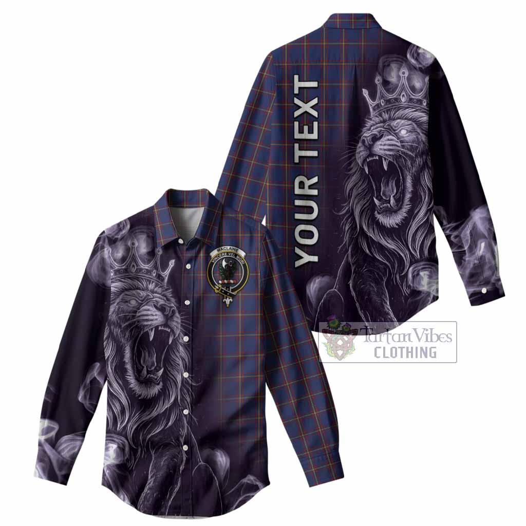 MacLaine (McLaine) Tartan Women Casual Shirt Roaring Lion Heritage