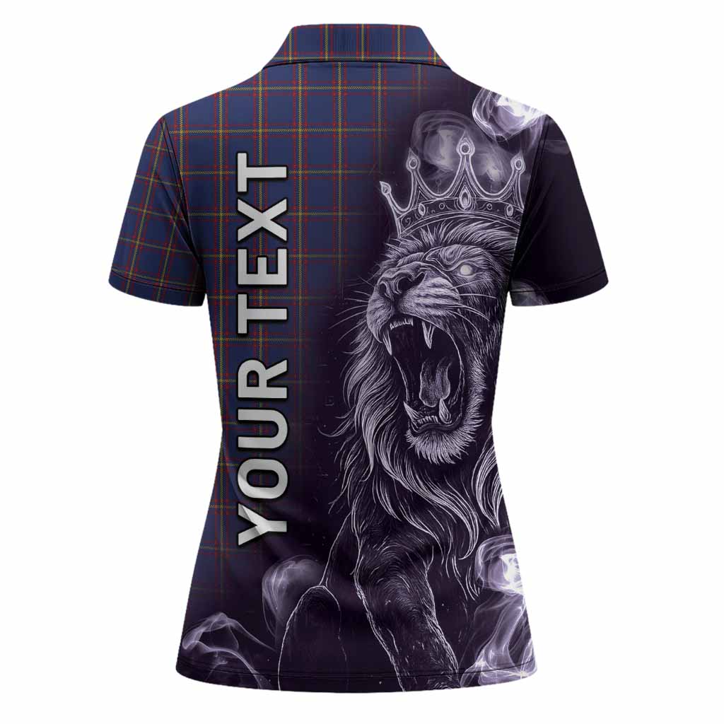 MacLaine (McLaine) Tartan Women Polo Shirt Roaring Lion Heritage