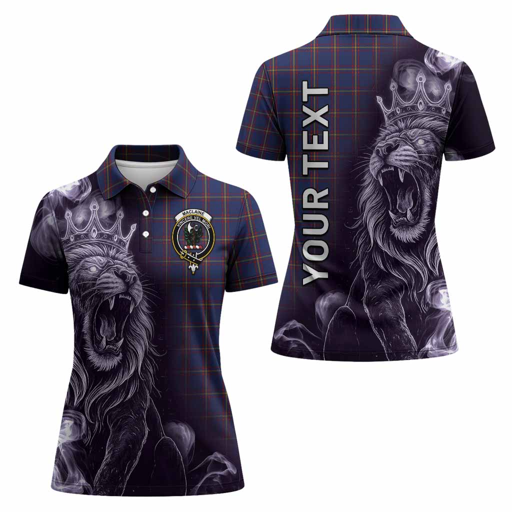 MacLaine (McLaine) Tartan Women Polo Shirt Roaring Lion Heritage