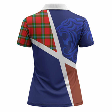 MacLaine (McLaine) The Scottish Football Crest Women Polo Shirt Lion-Tartan Army