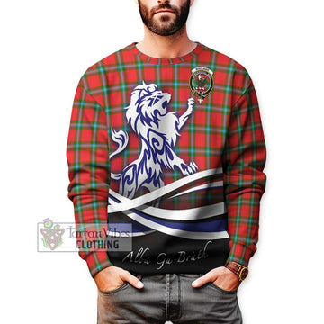 MacLaine (McLaine) Tartan Sweatshirt with Alba Gu Brath Regal Lion Emblem Unisex - Tartanvibesclothing Shop