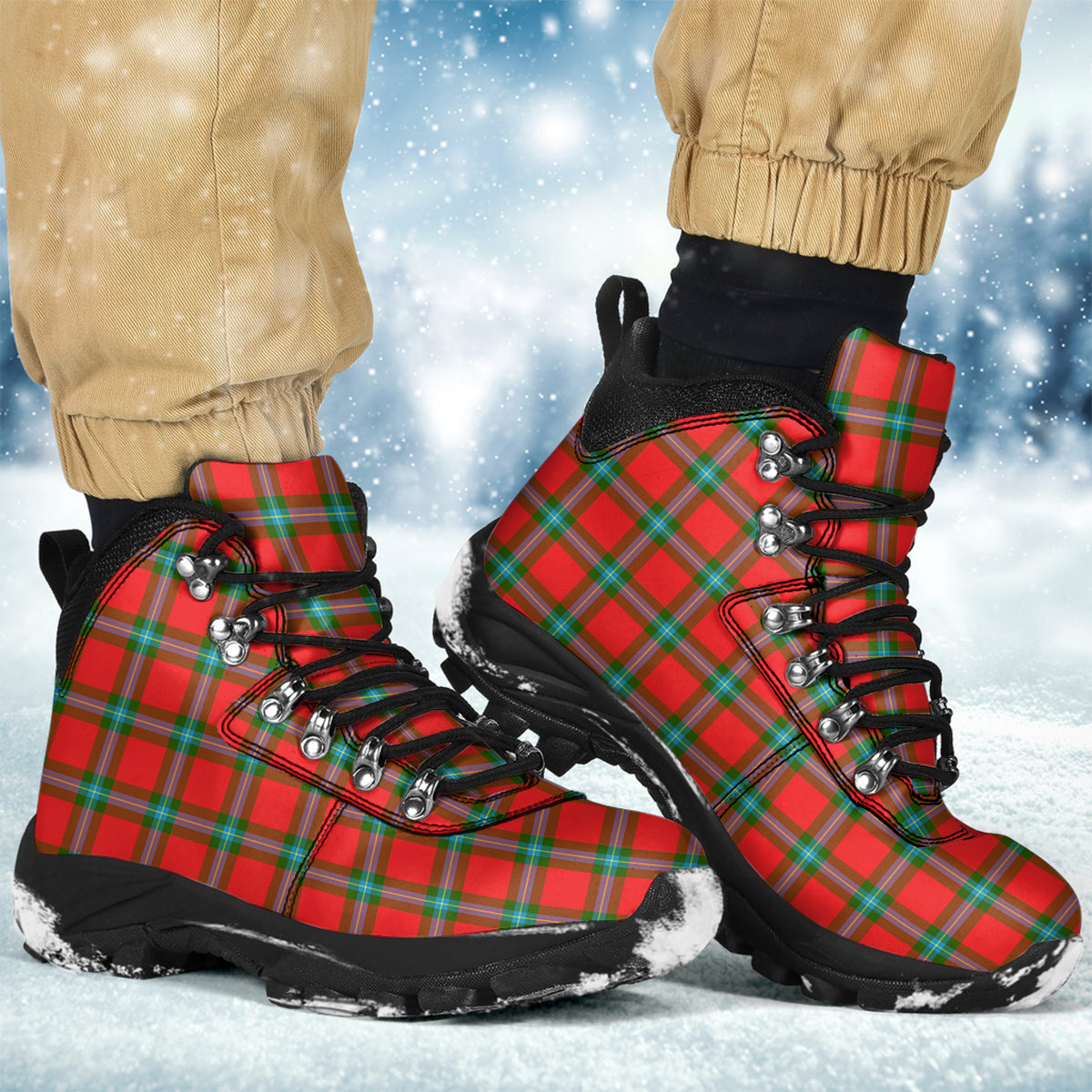 MacLaine of Loch Buie Tartan Alpine Boots - Tartanvibesclothing
