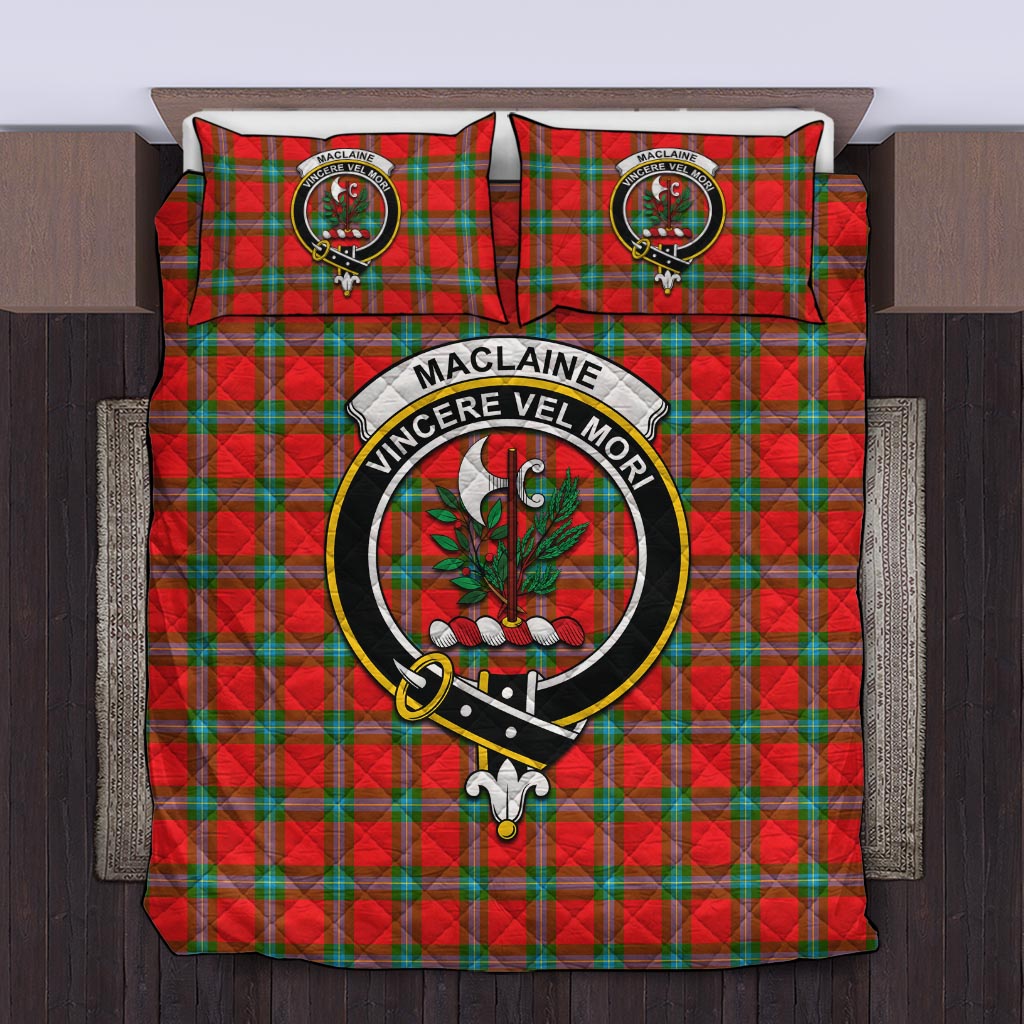 MacLaine (McLaine) Tartan Quilt Bed Set with Family Crest Twin - Tartan Vibes Clothing