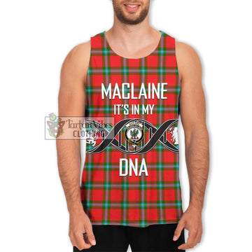 MacLaine (McLaine) Tartan Men's Tank Top with Family Crest DNA In Me Style Men - Tartanvibesclothing Shop
