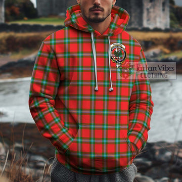 MacLaine (McLaine) Tartan Cotton Hoodie with Family Crest Pullover Hoodie XS - Tartan Vibes Clothing