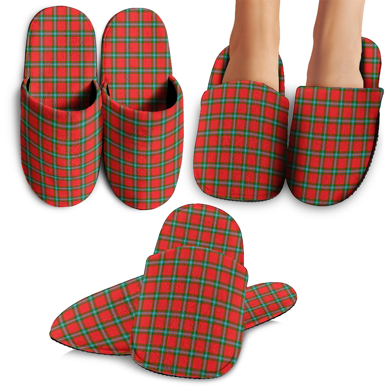 MacLaine of Loch Buie Tartan Home Slippers - Tartanvibesclothing