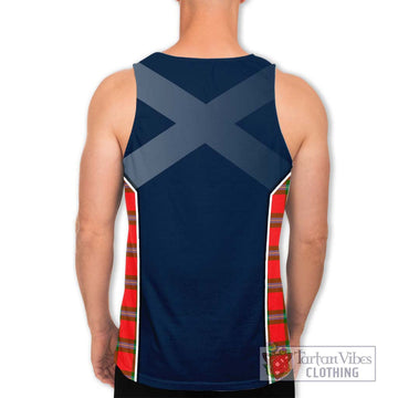 MacLaine (McLaine) Tartan Men's Tank Top with Family Crest and Lion Rampant Vibes Sport Style - Tartan Vibes Clothing