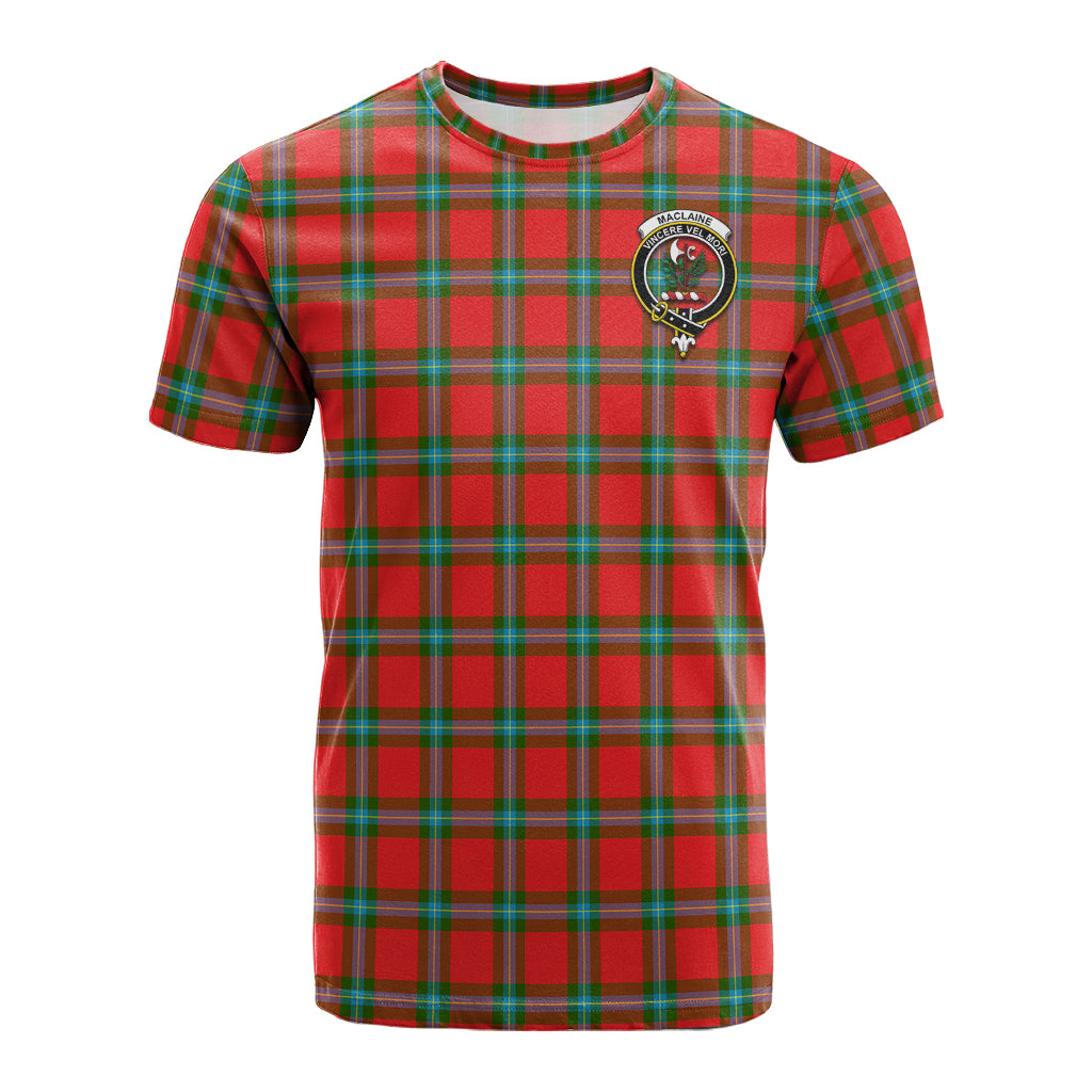 MacLaine (McLaine) Tartan T-Shirt with Family Crest - Tartan Vibes Clothing