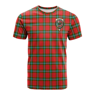 MacLaine (McLaine) Tartan T-Shirt with Family Crest
