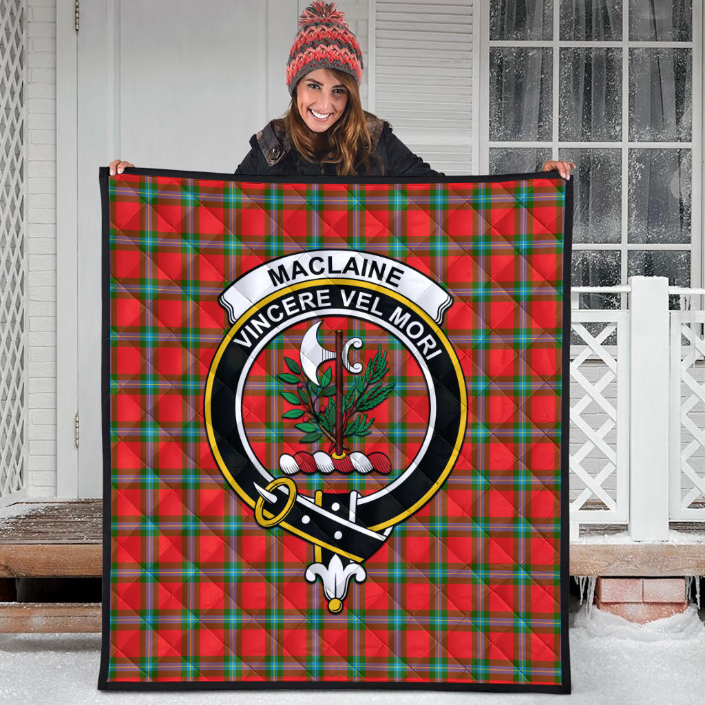 maclaine-of-loch-buie-tartan-quilt-with-family-crest