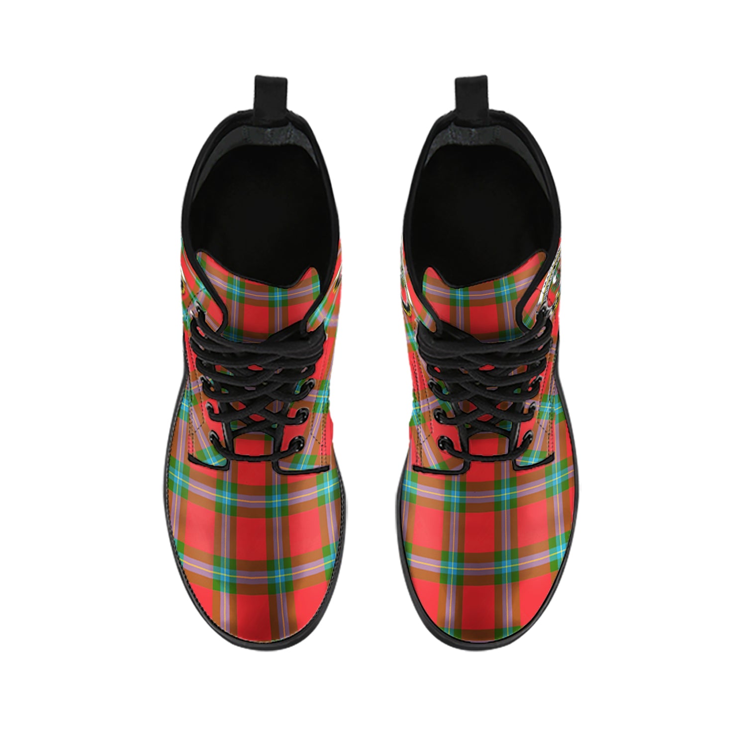 maclaine-of-loch-buie-tartan-leather-boots-with-family-crest