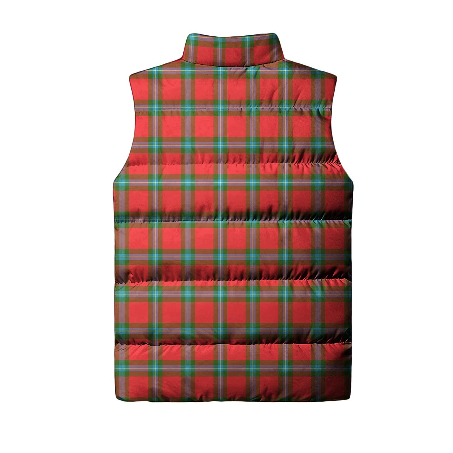 MacLaine of Loch Buie Tartan Sleeveless Puffer Jacket with Family Crest - Tartanvibesclothing