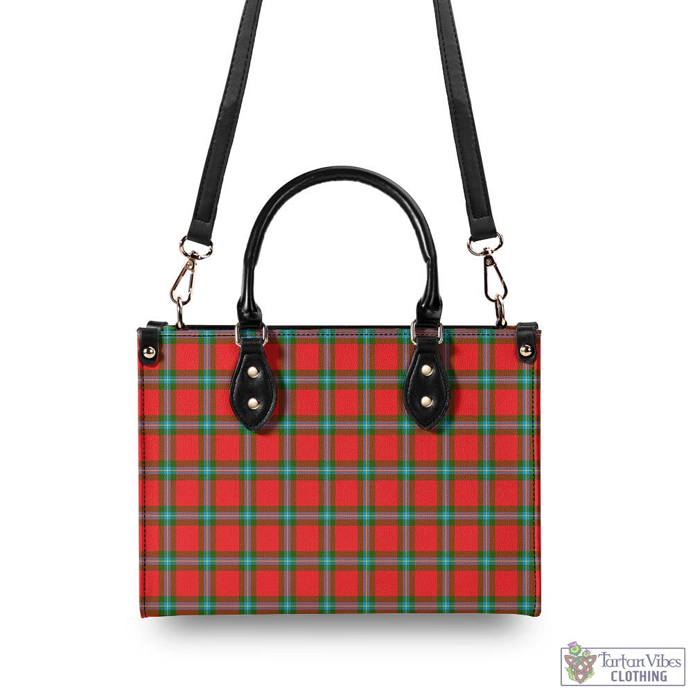 Tartan Vibes Clothing MacLaine of Loch Buie Tartan Luxury Leather Handbags
