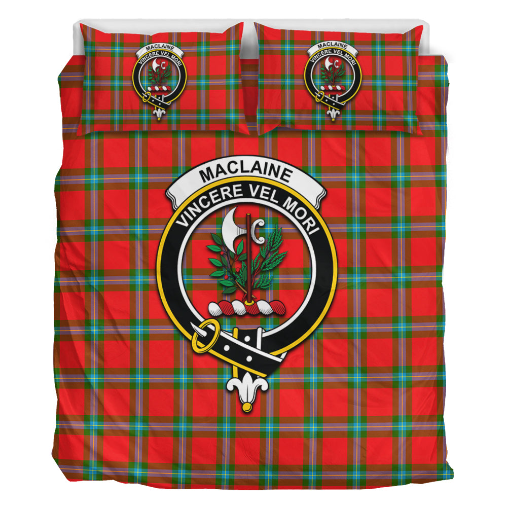 MacLaine (McLaine) Tartan Bedding Set with Family Crest - Tartan Vibes Clothing
