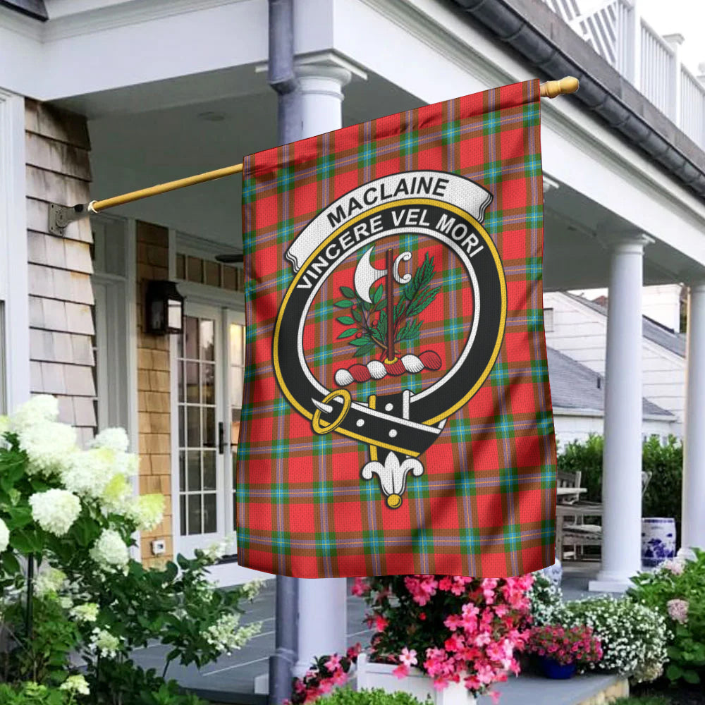 MacLaine (McLaine) Tartan Flag with Family Crest - Tartan Vibes Clothing
