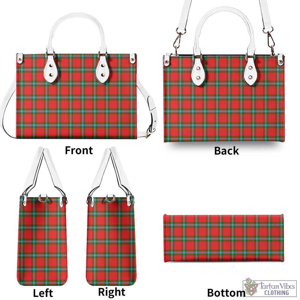 Tartan Vibes Clothing MacLaine of Loch Buie Tartan Luxury Leather Handbags