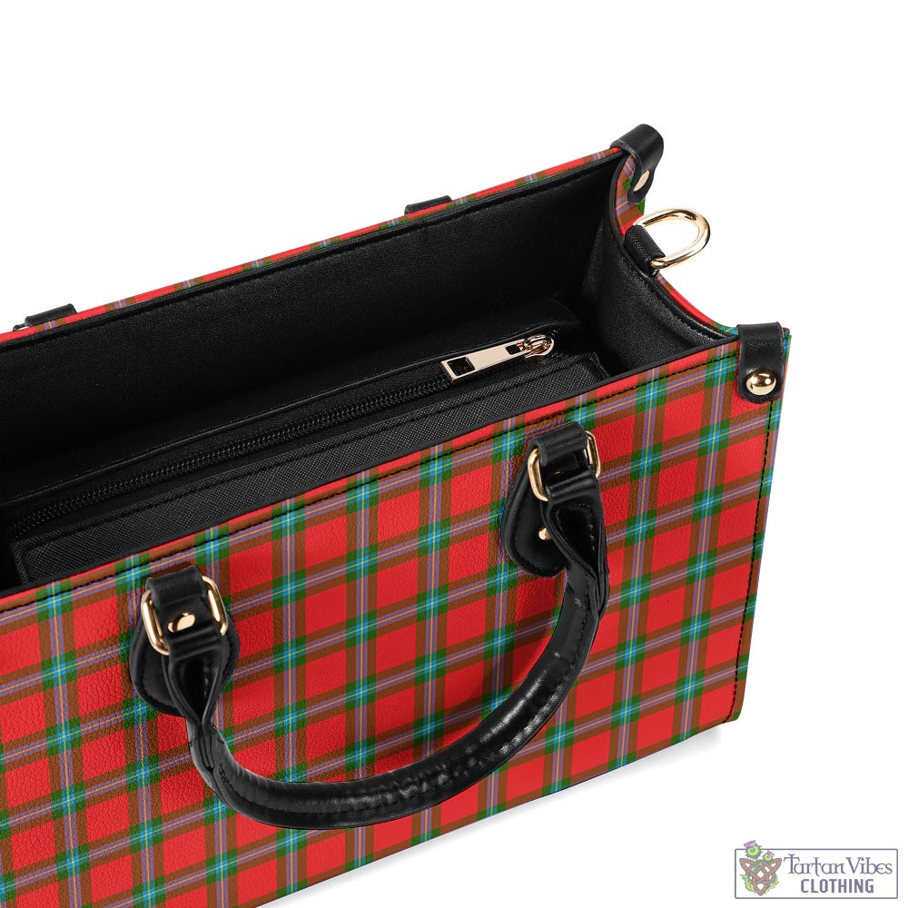 Tartan Vibes Clothing MacLaine of Loch Buie Tartan Luxury Leather Handbags