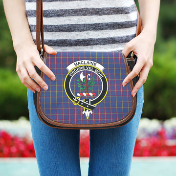 MacLaine of Lochbuie Tartan Saddle Bag with Family Crest