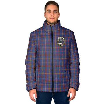 MacLaine of Lochbuie Tartan Padded Jacket with Family Crest