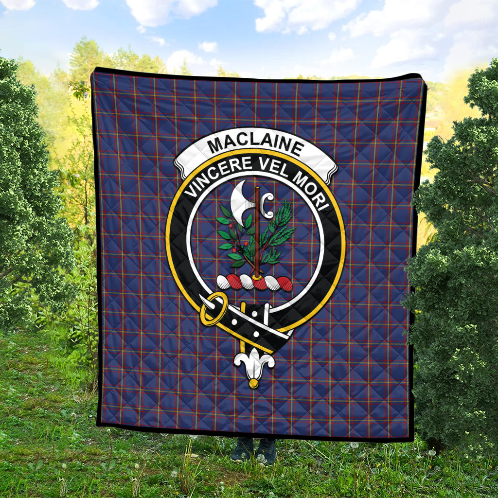 maclaine-of-lochbuie-tartan-quilt-with-family-crest