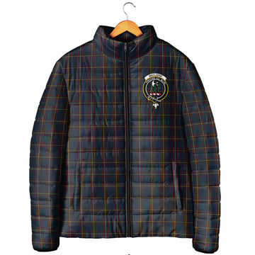 MacLaine of Lochbuie Hunting Tartan Padded Jacket with Family Crest