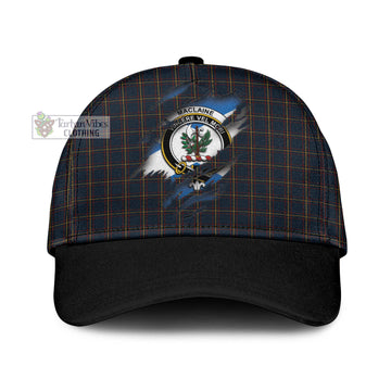 MacLaine of Lochbuie Hunting Tartan Classic Cap with Family Crest In Me Style
