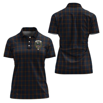 maclaine-of-lochbuie-hunting-tartan-polo-shirt-with-family-crest-for-women