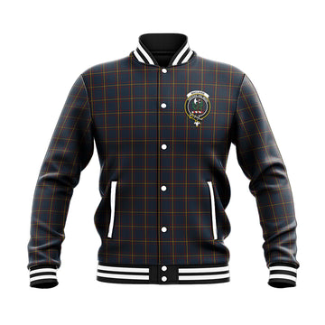 MacLaine of Lochbuie Hunting Tartan Baseball Jacket with Family Crest