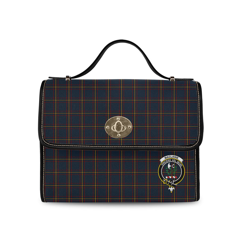 maclaine-of-lochbuie-hunting-tartan-leather-strap-waterproof-canvas-bag-with-family-crest