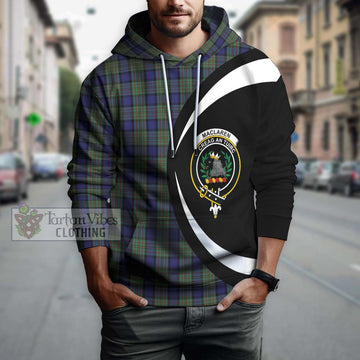 MacLaren (McLaren) Tartan Hoodie with Family Crest Circle Style Zip Hoodie - Tartan Vibes Clothing